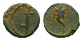 ASIA MINOR.Uncertain.Tessera.Ccirca 1st-3rd centuries.AE Bronze.Cornucopia / Harpa.Good very fine.

Weight : 1.0 gr

Diameter : 11 mm