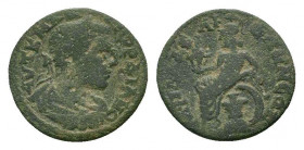 LYDIA.Philadelphia. Gordian III.238-244 AD.AE Bronze.ΑΥΤ Κ Μ ΑΝΤ ΓΟΡΔΙΑΝΟϹ, laureate, draped and cuirassed bust of Gordian III, right / ΦΛ ΦΙΛΑΔƐΛΦƐΩΝ...
