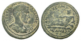 CARIA. Antioch ad Maeandrum.Maximinus I.235-238 AD.AE Bronze.ΑΥΤ Κ Γ Ι ΟΥ ΜΑΞΙΜƐΙΝΟϹ, laureate, draped and cuirassed bust of Maximinus, right / ΑΝΤΙΟΧ...