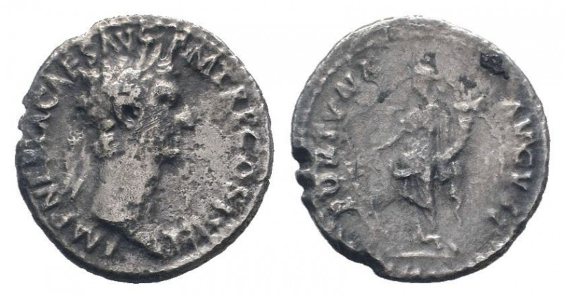 NERVA.96-98 AD. Rome mint.AR Denarius.IMP NERVA CAES AVG P M TR P COS II P P, la...