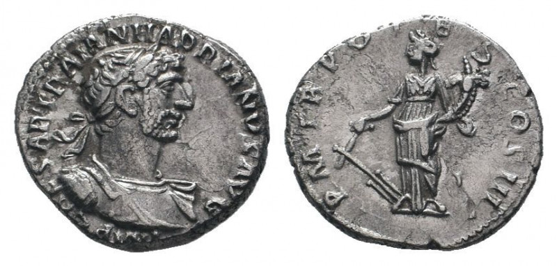 HADRIAN.117-138 AD.Rome mint.AR Denarius.IMP CAESAR TRAIAN HADRIANVS AVG, Laurea...