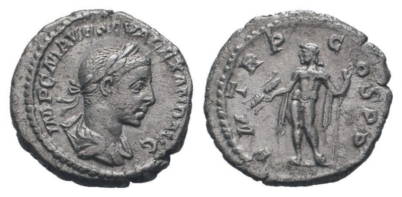 SEVERUS ALEXANDER.222-235 AD.Rome mint.AR Denarius.IMP C M AVR SEV ALEXAND AVG, ...