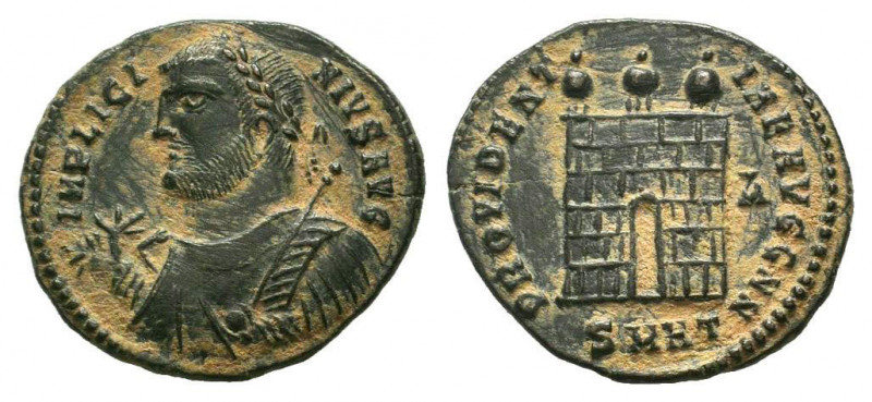 LICINIUS I.308-324 AD.Heraclea mint.AE Follis.MP LICI NIVS AVG, Bust of Licinius...