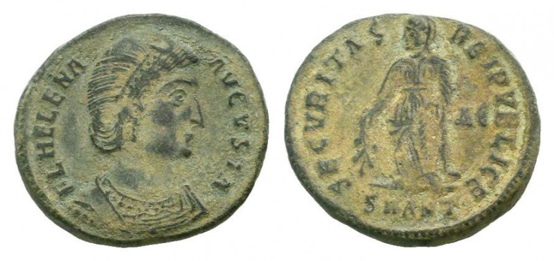 HELENA.328-329 AD. Antioch mint.AE Follis.HELENA AVGVSTA, diademed and draped bu...