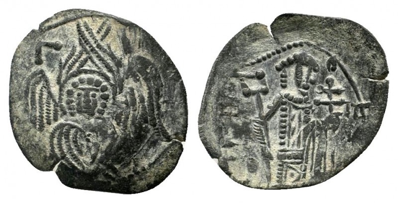 MICHAEL VIII.1261-1282 AD.Constantinople mint.AE Trachy.Γ Γ to left and right of...