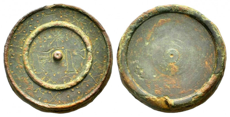 BYZANTINE COMMERCIAL WEIGHTS.Circa 5th-7th Centuries.Cross above Γ Γ / Blank.Goo...
