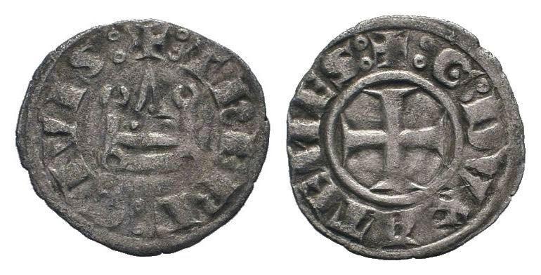 CRUSADERS. Duchy of Athens. Gui II de La Roche. 1287-1308 AD.Thebes mint. BI Den...