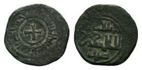 ITALY.Sicilia.Roger II.1130-1154 AD.Messina mint.536 AH.AE Half Follaro.Arabic legend around cross / Arabic legend.Very fine.


Weight : 1.4 gr

Diame...