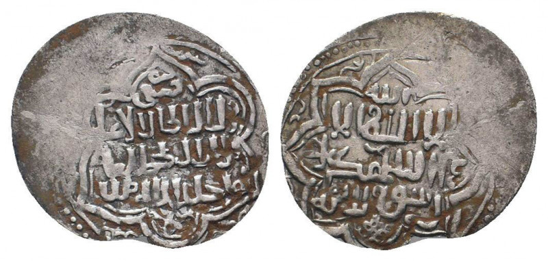 ILKHANIDS.Abu Said.1317-1335 AD.723 AH.AR Dirham.Arabic legend / Arabic legend.F...