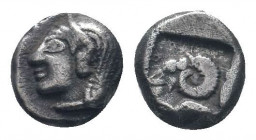 TROAS.Kebren. Circa 450 BC. AR Diobol. Archaic head of Apollo left / Ram's head left. SNG Aulock 1546; Rosen 534; Traite 25.Good very fine.RARE. 

Wei...