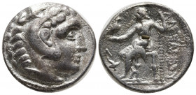 MACEDONIAN KINGDOM. Alexander III the Great (336-323 BC). AR tetradrachm (16.63g, 27mm). Fine. Posthumous issue of Amphipolis, ca. 315-294 BC. Head of...