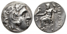 KINGS of MACEDON. Antigonos I Monophthalmos. As Strategos of Asia, 320-306/5 BC, or king, 306/5-301 BC. AR Drachm (16,5mm, 4.13 g). In the name and ty...