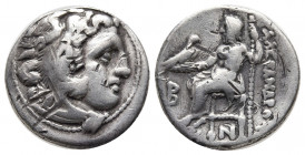 Kingdom of Macedon. Alexander III 'the Great' AR Drachm.Kingdom of Macedon. Alexander III 'the Great' AR Drachm. Kolophon, circa 310-301 BC. Struck un...