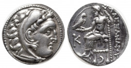 KINGS of MACEDON. Antigonos I Monophthalmos. As Strategos of Asia, 323-305 BC, or as king, 305-301 BC. AR Drachm (17mm, 4.23 g). With the name and typ...