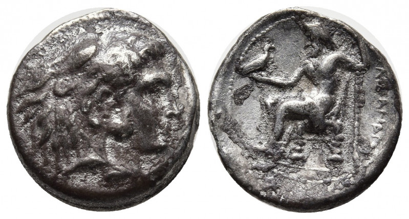Kingdom of Macedon, temp. Philip III Arrhidaios - Lysimachos AR Drachm. In the n...