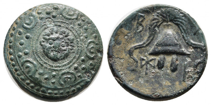 KINGS OF MACEDON. Philip III Arrhidaios (323-317 BC). Ae 1/2 Unit. Salamis.
Obv:...
