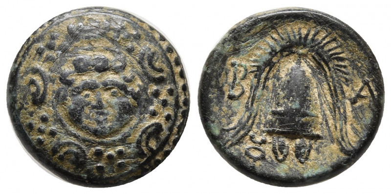 MACEDONIAN KINGDOM. Alexander III the Great (336-323 BC). AE half unit (4.46 gm,...