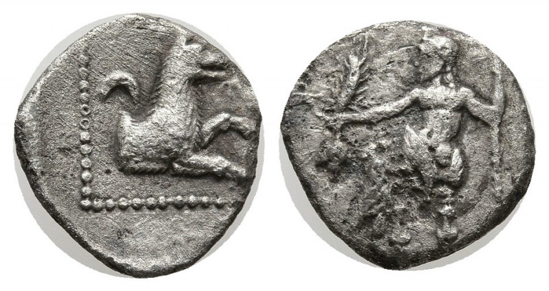 LYCAONIA, Laranda. Circa 324/3 BC. AR Obol (11 mm, 0.60 g). Baaltars seated left...