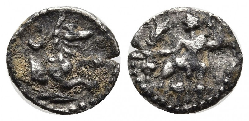 LYCAONIA, Laranda. Circa 324/3 BC. AR Obol (9.5mm, 0.45g) Baaltars seated left, ...
