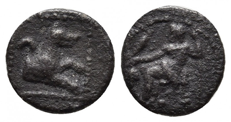 LYCAONIA, Laranda. Circa 324/3 BC. AR Obol (11 mm, 0.71 g). Baaltars seated left...