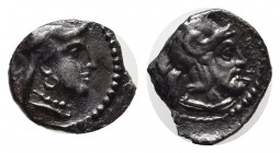 CILICIA. Tarsos. Tarkumuwa (Datames). Satrap of Cilicia and Cappadocia (384-361/0 BC). Obol.
Obv: Diademed female head (Aphrodite?) right.
Rev: Helmet...