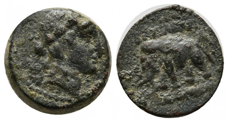 SELEUKID KINGDOM. Alexander I Balas (152-145 BC). Ae. Antioch on the Orontes.
Ob...