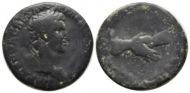 Nerva As, clasped hands reverse, RIC II 79
Nerva (96-98 AD). AE As (27 mm, 12.52...