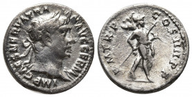 Trajan (AD 98-117). AR denarius (19mm, 3.09 gm). Rome, AD 101-102. IMP CAES NERVA TRAIAN AVG GERM, laureate bust of Trajan right, with slight drapery ...