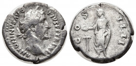 Antoninus Pius (138-161), Denarius, Rome, AD 147-148, AR (3,18 gr, 17mm), ANTONINVS AVG - PIVS P P TR P XI, laureate head r., Rv. COS - IIII, emperor ...