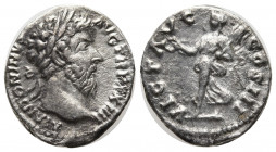 Marcus Aurelius, 161-180. Denarius (Silver, 18 mm, 3.02 g), Rome, 169-170. M ANTONINVS AVG TR P XXIIII Laureate head of Marcus Aurelius to right. Rev....