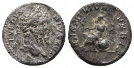 SEPTIMIUS SEVERUS. Denarius. (Ar. 2.18g / 18mm). 202-210 AD Rome. Obv: Laureate bust of Septimius Severus on the right, around legend: SEVERVS PIVS AV...