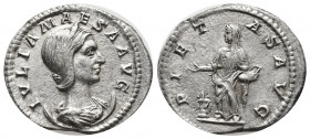 Julia Maesa, Augusta, 218-224/5. Antoninianus (Silver, 22,5 mm, 4.60 g), Rome. IVLIA MAESA AVG Diademed and draped bust of Julia Maesa set to right on...