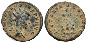 Claudius II Gothicus (268-270 AD). AE Antoninianus (3.16 gr, 19mm), Cyzicus.
Obv. IMP C M AVR CLAVDIVS AVG, Radiate, draped and cuirassed bust to righ...