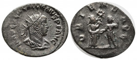 GALLIENUS (253-268). Antoninianus. Samosata.
Obv: IMP C P LIC GALLIENVS P F AVG.
Radiate, draped and cuirassed bust right.
Rev: ORIENS AVG.
Tyche and ...