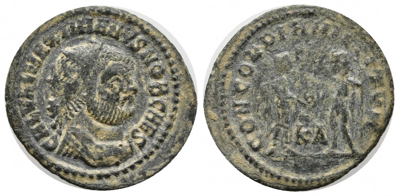 Galerius. A.D. 305-311. AE radiate fraction (23 mm, 2.56 g). Cyzicus mint, struc...