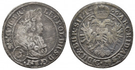 Austria Habsburg. 3 Kreuzer 1700 CB Brieg. Leopold Ist. 21mm 1,42gr.