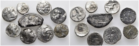 Group lots
9 Greek coins mixed