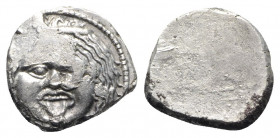 Etruria, Populonia, c. 3rd century BC. AR 20 Asses (20mm, 8.35g). Diademed facing head of Metus; X:X below. R/ Blank. EC Group XII, Series 52; HNItaly...