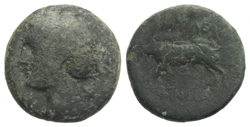 Sicily, Akragas. Phintias (287-279 BC). Æ (19mm, 5.09g, 9h). c. 282-279 BC. Wrea...