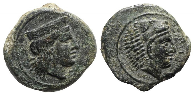 Sicily, Himera as Thermai Himerensis, late 4th - early 3rd century BC. Æ (14mm, ...