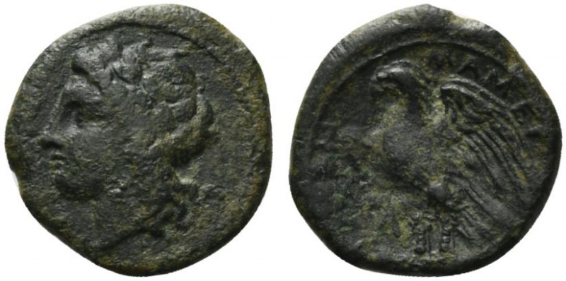 Sicily, Messana, The Mamertinoi, c. 288 BC. Æ Unit (19mm, 4.67g, 2h). Laureate h...