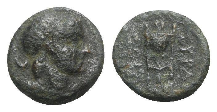 Sicily, Syracuse, c. 310-305 BC. Æ (10mm, 1.68g, 6h). Laureate head of Apollo r....