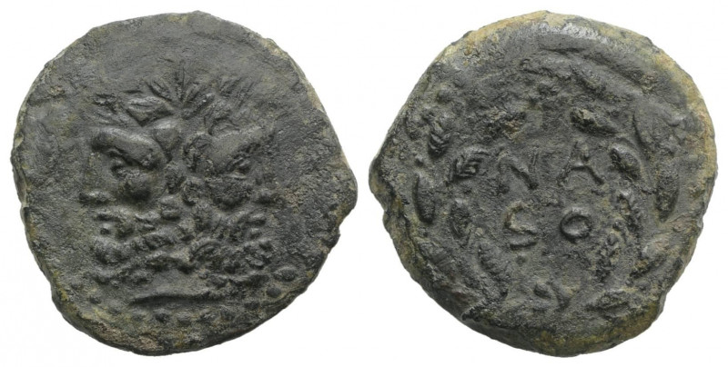 Sicily, Uncertain Roman mint, late 2nd century BC. Æ As (21mm, 5.53g, 12h). Naso...