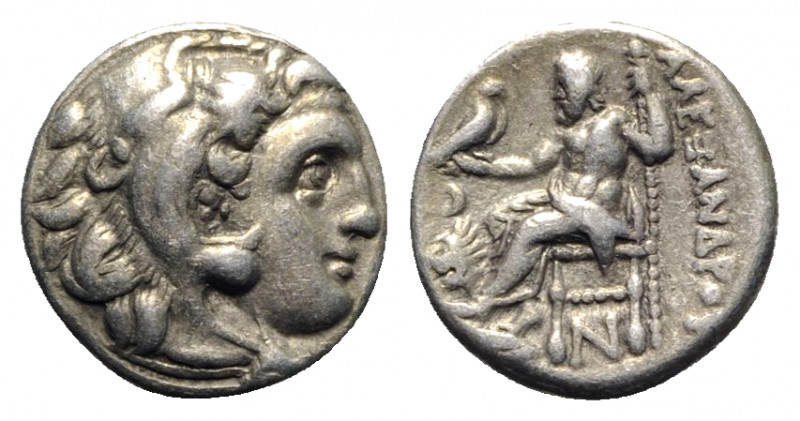 Kings of Thrace, Lysimachos (305-281 BC). AR Drachm (16.5mm, 4.13g, 12h). In the...