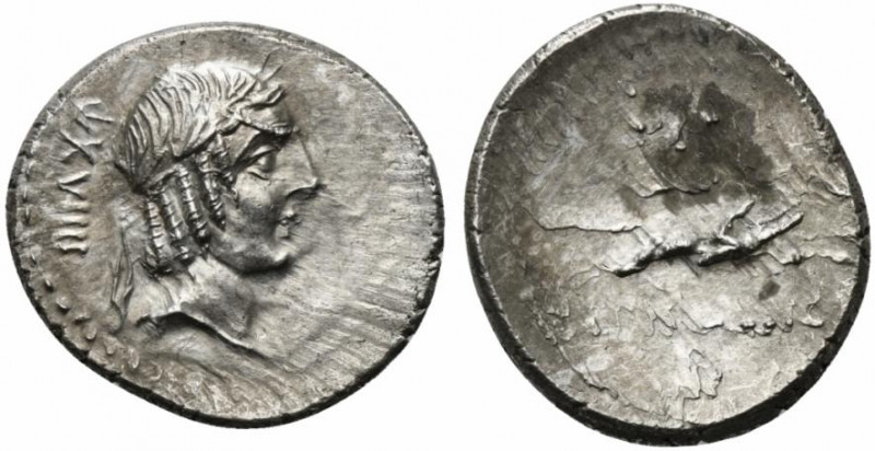 L. Calpurnius Piso Frugi, Rome, 90 BC. AR Denarius (19mm, 4.07g, 9h). Laureate h...