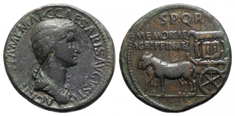 Agrippina Senior (died AD 33). Æ Sestertius (35mm, 22.65g, 6h). Rome, AD 37-41. ...