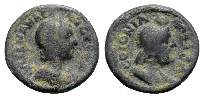 Julia Mamaea (Augusta, 222-235). Arabia, Bostra. Æ (19mm, 4.24g, 6h). Draped bus...