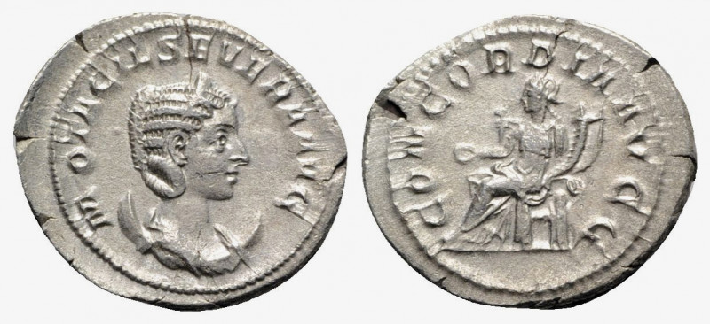 Otacilia Severa (Augusta, 244-249). AR Antoninianus (25mm, 4.21g, 11h). Rome, AD...