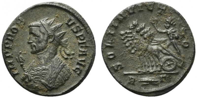 Probus (276-282). Radiate (21mm, 3.44g, 6h). Rome, AD 281. Radiate bust l., wear...