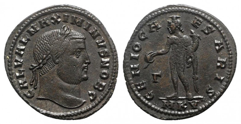 Maximinus II (Caesar, 305-309). Æ Follis (26mm, 5.99g, 12h). Cyzicus, 308-9. Lau...